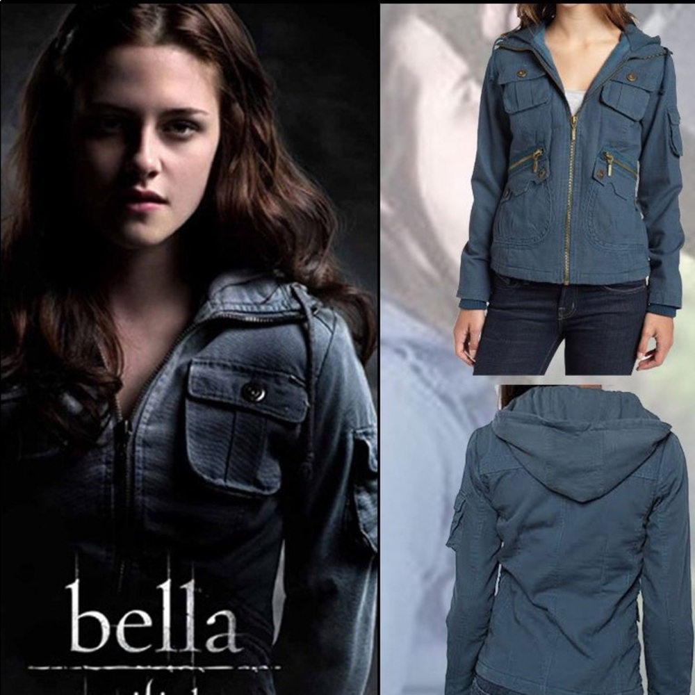 Bella Swan Jack by BB Dakota twilight Movie Jacket sz Small Blue